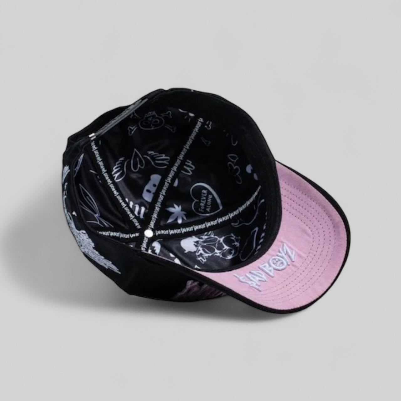 GORRA SADBOYZ CLOTHING "4 LIFE PINK"