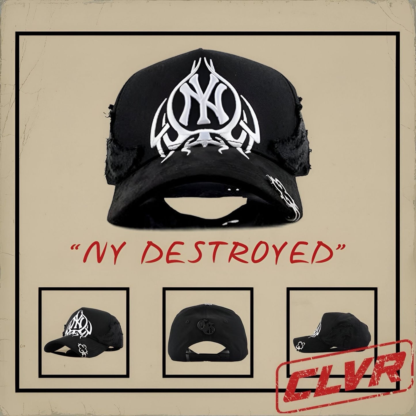 GORRA CLOVER “NY DESTROYED”