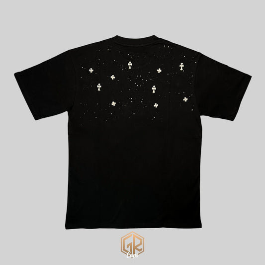 Chrome Hearts "Rhinestone Starbust Crosses"