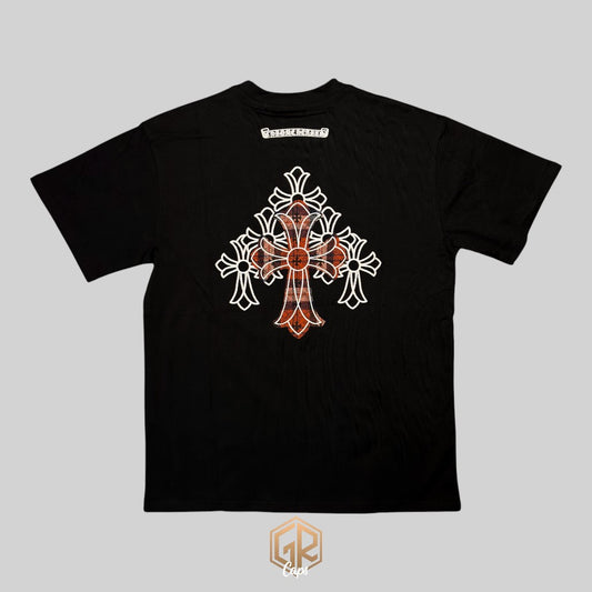 Chrome Hearts "Plaid Cross Patch"