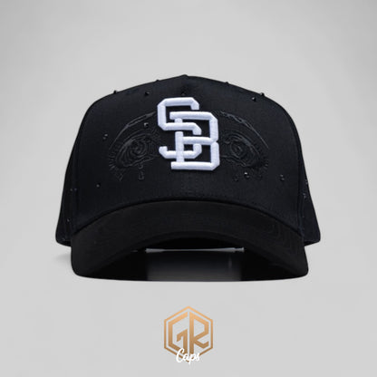 GORRA SADBOYZ CLOTHING "SB CRY CRYSTALS BLACK"