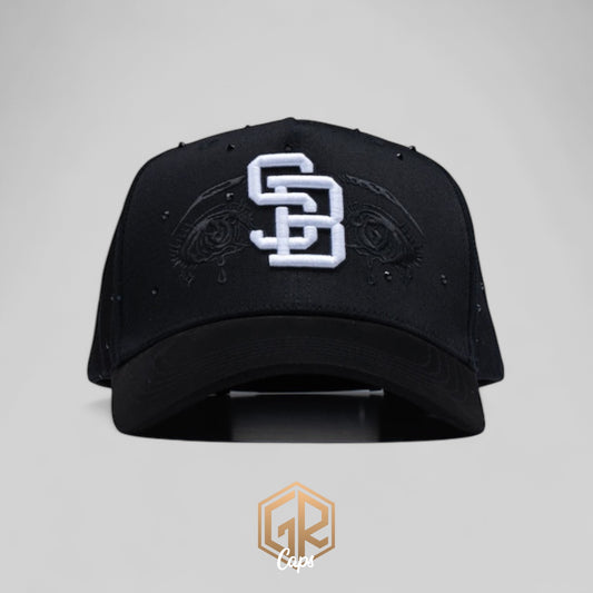 GORRA SADBOYZ CLOTHING "SB CRY CRYSTALS BLACK"
